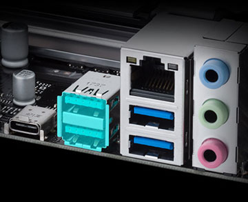  Two USB 3.1 gen2 ports highlighted out  